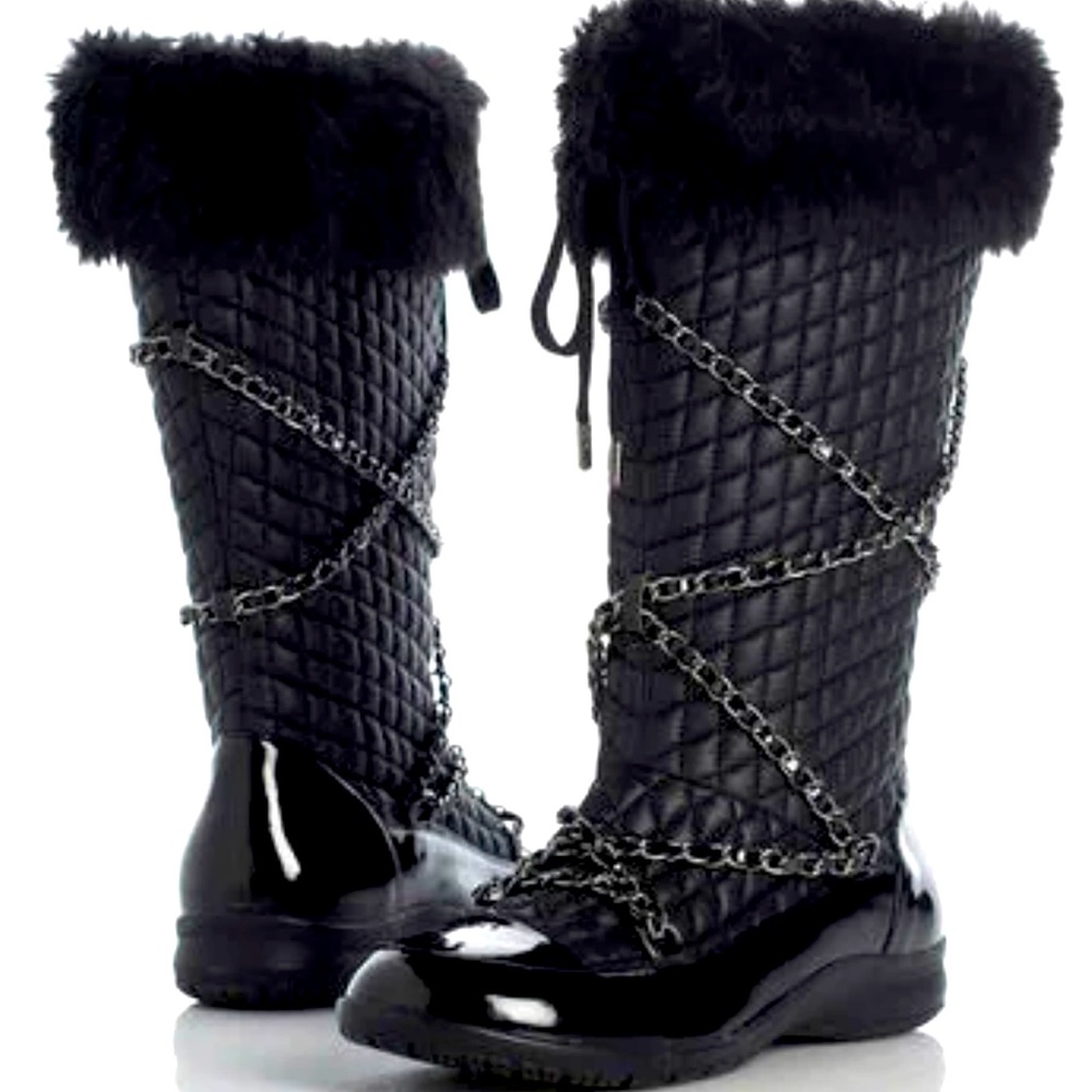 Extremely Rare Mariah Carey for HSN quilted snow boot Size 8